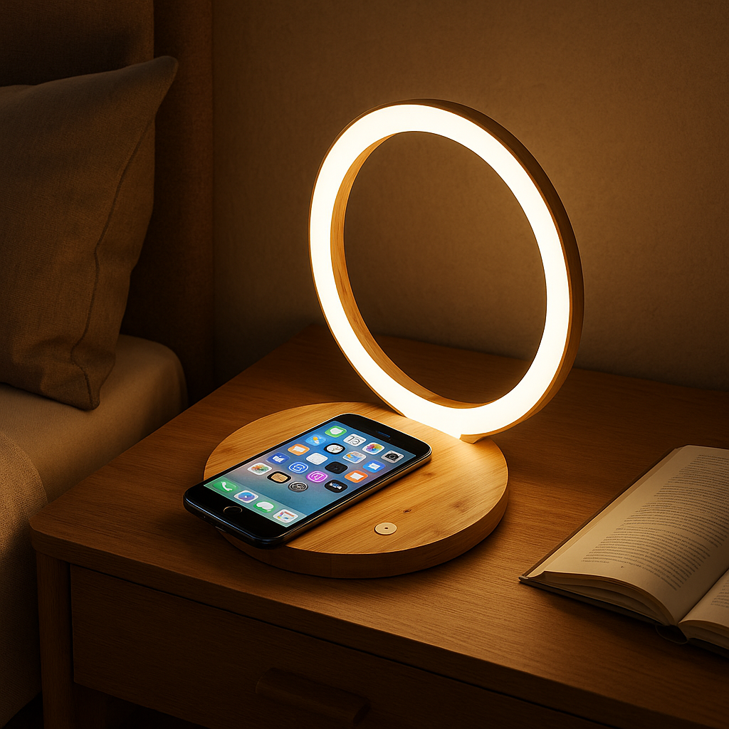 Trådløs Opladning Natlampe